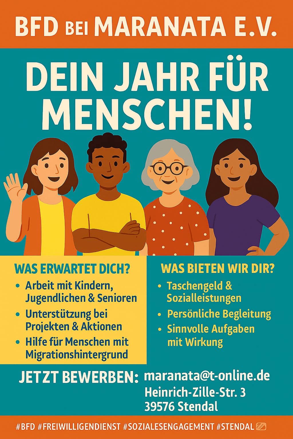 Bundesfreiwilligendienst – Wir suchen Dich!
